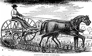 Stafford's Sulky Cultivator--horse drawn 