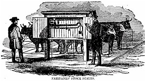 Old Fashioned Faribanks' livestock scales